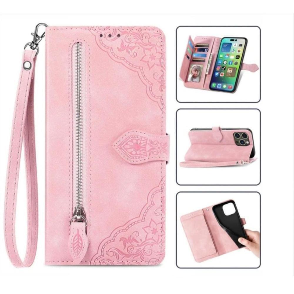 3-in-1 Phone Case In Pink For iPhone 14 Pro